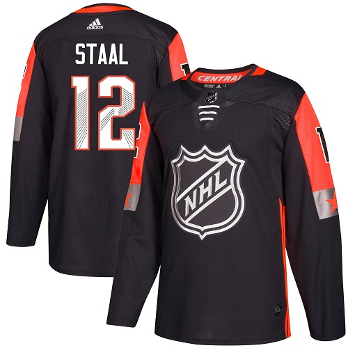 Adidas Wild #12 Eric Staal Black 2018 All-Star Central Division Authentic Stitched NHL Jersey - Click Image to Close